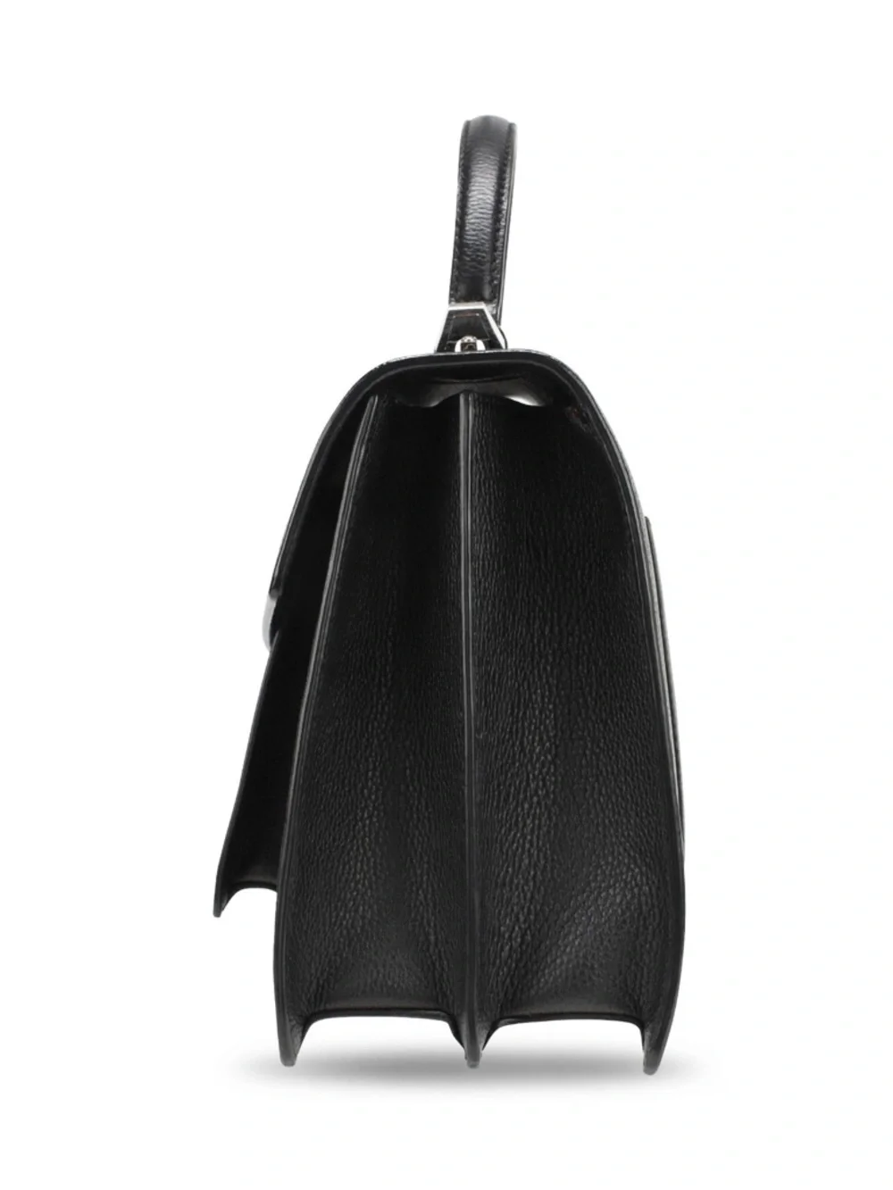 MCM Patricia Pocket Satchel in Black Grained Leather - Picture 7 of 10